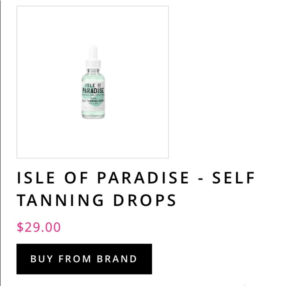 Isle of paradise self tanning drops